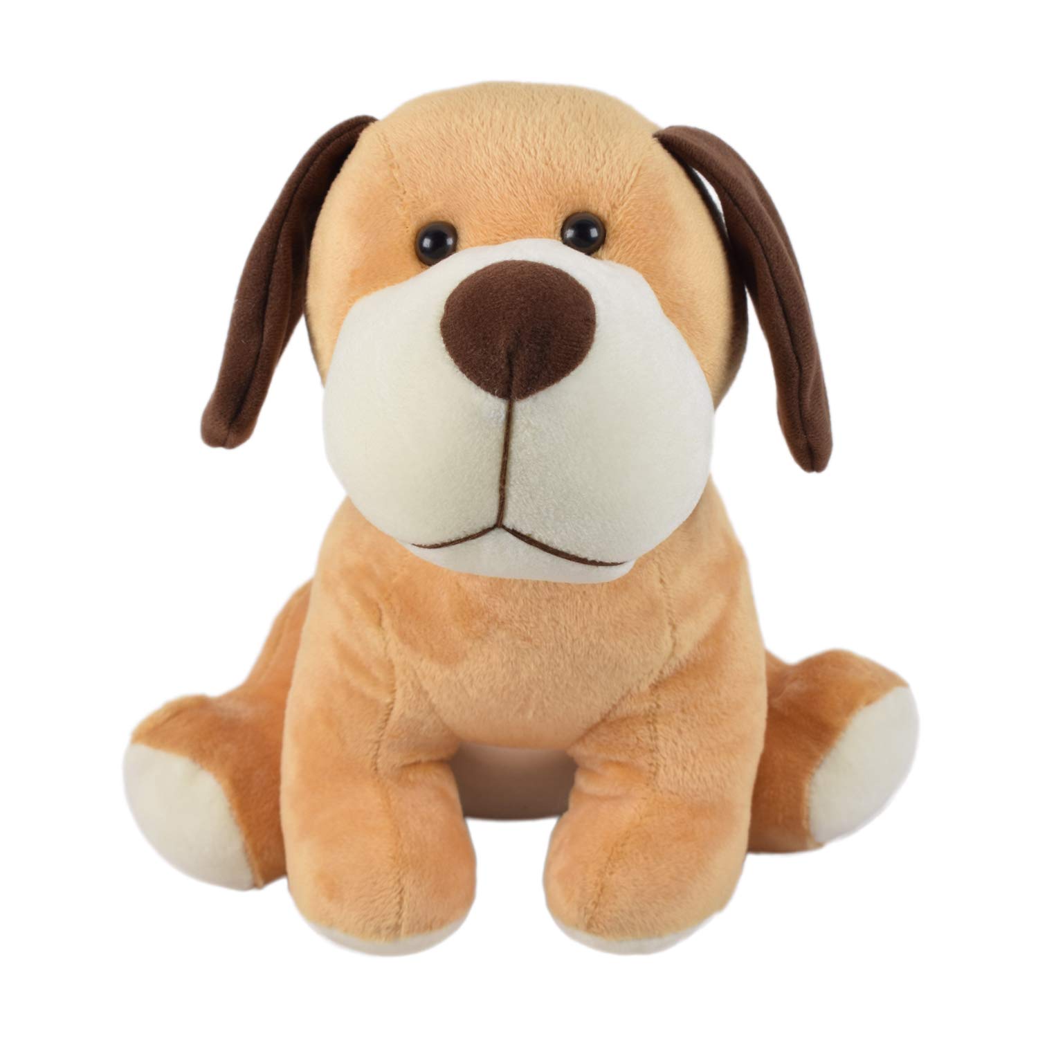 Ultra cute plush sitting dog 12 inch brown